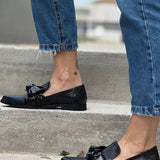 Rachel | Bow Slip-On Flats