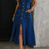 Evelyn | Open Front Vest Dress