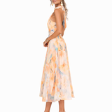 Chloe | Watercolour Halter Dress