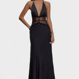 Hannah | Lace and Satin Dress