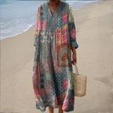 Kara | Boho Patchwork Cotton Dress
