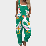 Natalie | Comfort Fit Printed Overalls