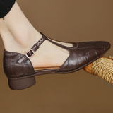 Claire | Leather Mary Janes