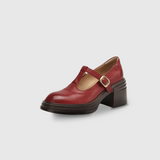 Madeline | Chunky T-Strap Pumps