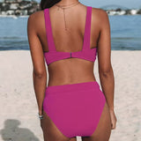 Ava | High-Waisted Solid Swimsuit