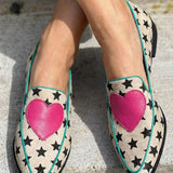 Evelyn | Heart Detail Loafers