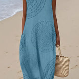 Rachel | Textured Sleeveless Maxi Dress
