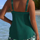 Maya | Striped Tankini Set