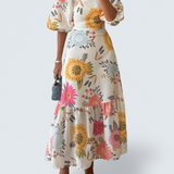 Isla | Floral Midi Dress