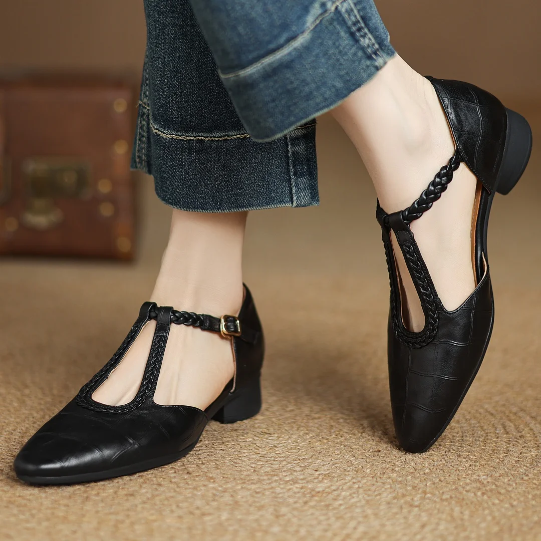 Claire | Leather Mary Janes