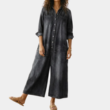 Avery | Cotton Denim Jumpsuit