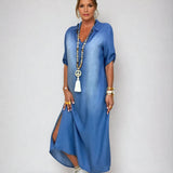 Dahlia | Maxi Denim Dress