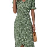 Isabella | Floral V Neck Dress