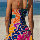 Grace | Floral Tankini with Tummy-Control Shorts