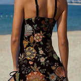 Grace | Floral Tankini with Tummy-Control Shorts