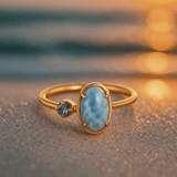 Isla | Silver Topaz Ring