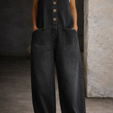 Harper | Vintage Washed Cotton Denim Overalls