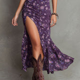 Rachel | Smocked Floral Puff-Sleeve Midi Dress