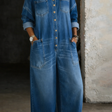 Emma | Off Shoulder Denim Jumpsuit