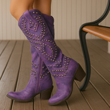 Harper | Tall Studded Western Boots