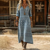 Amelia | Casual Long Sleeve Vintage Dress