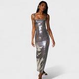 Isabella | Sparkling Silver Evening Gown