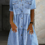 Rachel | Casual Elegant Denim Dress