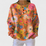 June | Colourful Floral Print Sweater