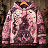 Cleo | Pink Ribbon Witch Hoodie