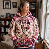 Clementine | Pink Ribbon Skeleton Hoodie