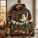 Arabella | Moonlit Cross Ghost Hoodie