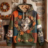 Alana | Autumn Woodland Wolf Hoodie