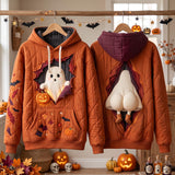 Addison | Cozy Pumpkin Ghost Hoodie