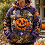 Lucy | Moonlit Halloween Pumpkin Hoodie