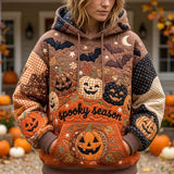 Charlotte | Spooky Pumpkin Patchwork Hoodie