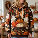 Chloe | Spooky Pumpkin Patchwork Hoodie