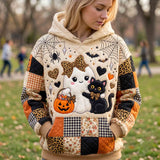 Beatrice | Cozy Pumpkin Ghost Hoodie
