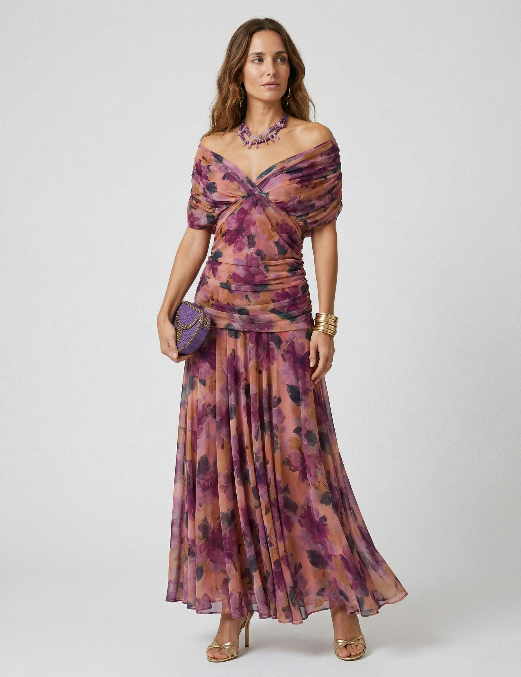 Ava | V-neck Maxi Dress