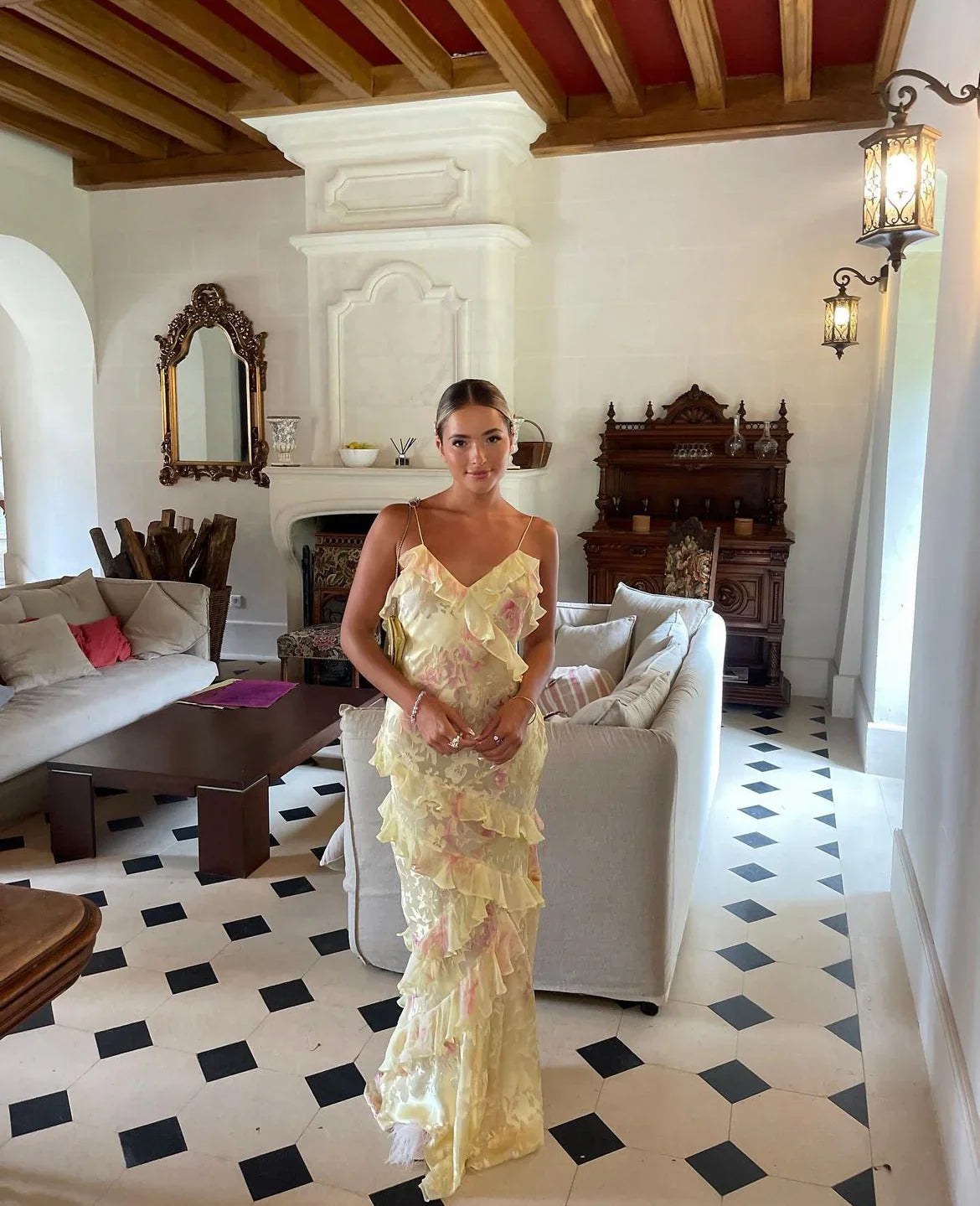 Amelia | Ruffled Maxi Dress