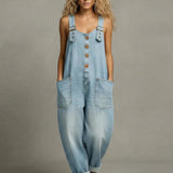 Ava | Denim Jumpsuit With Pockets