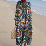 Isla | Boho Ethnic Print Dress