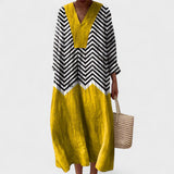 Rachel | Elegant Geometric Dress