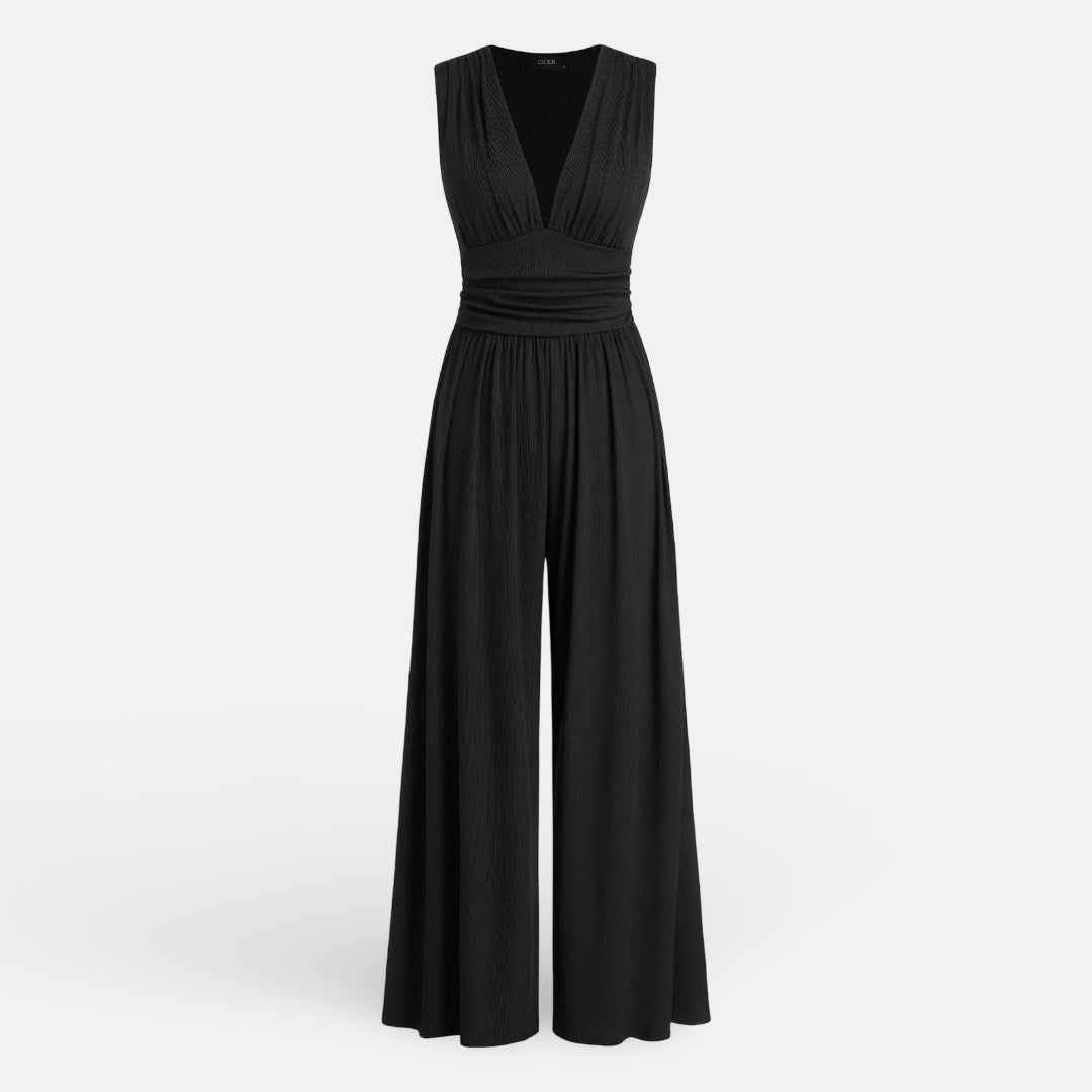 Claire | Sleeveless Wide Leg Jumpsuit