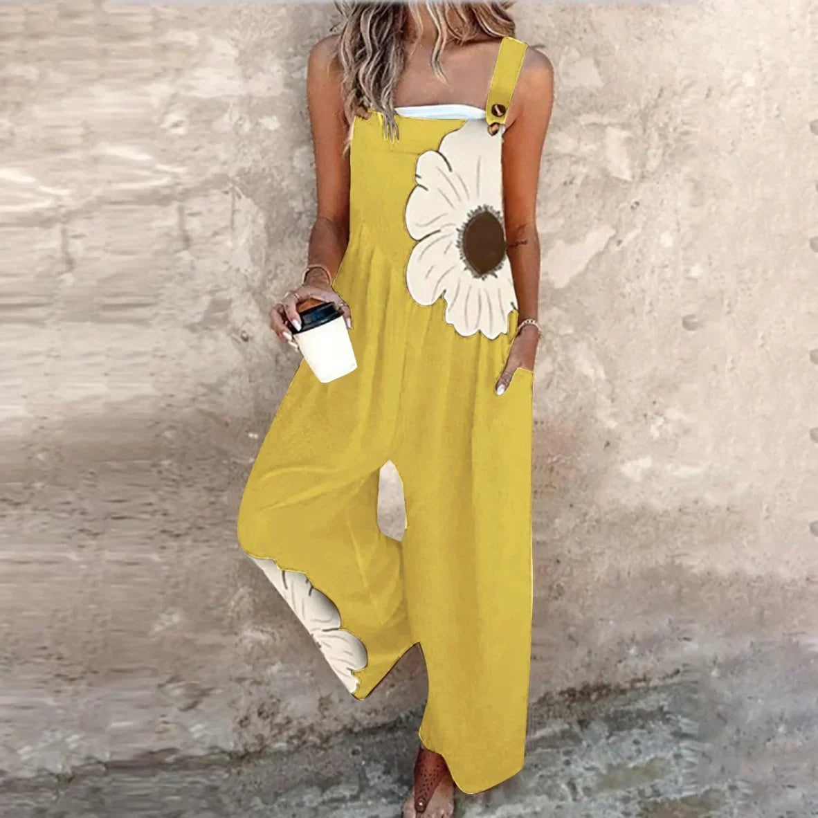 Hannah | Comfortable Printed Overall