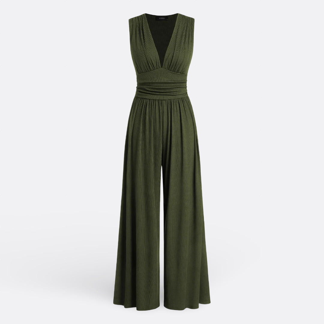 Claire | Sleeveless Wide Leg Jumpsuit
