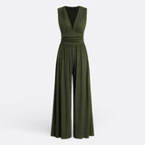 Claire | Sleeveless Wide Leg Jumpsuit