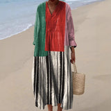 Jasmine | Striped Patchwork Dress