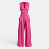 Claire | Sleeveless Wide Leg Jumpsuit