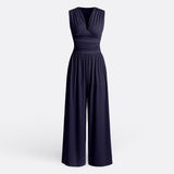 Claire | Sleeveless Wide Leg Jumpsuit