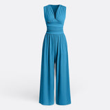 Claire | Sleeveless Wide Leg Jumpsuit